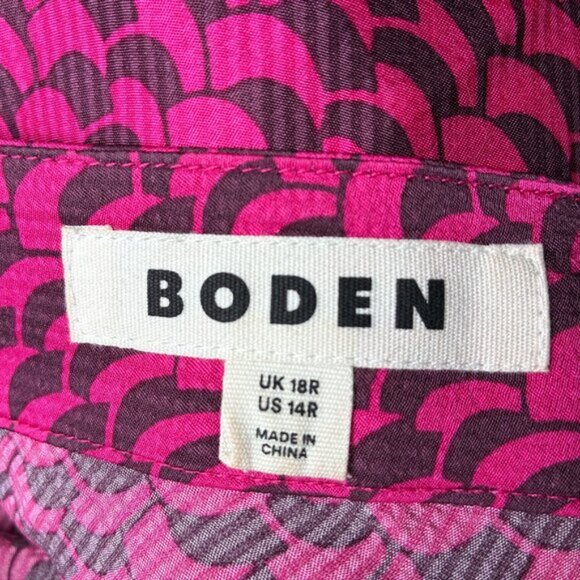 Boden Pink and Black Maxi Slip Skirt - Size 14 - Picture 2 of 5